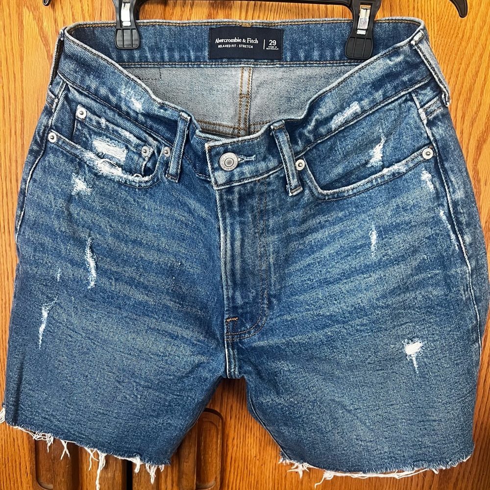 Abercrombie & Fitch Relaxed Fit Stretch Jeans - Blue